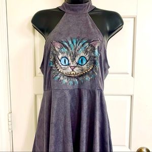 Wonderland cat gray dress